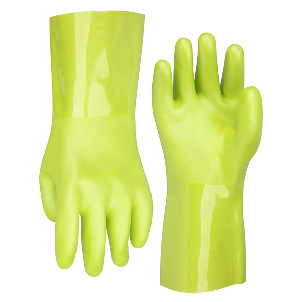 Legacy Flexzilla? Pro Heavy Duty Cleaning Gloves, PVC, 12 in. Long Cuff, ZillaGreen?, XL GC500PXL